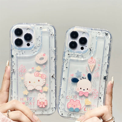 anti-drop clear phone case transparent tpu silicone soft shell cat phone case for iphone 14 pro max