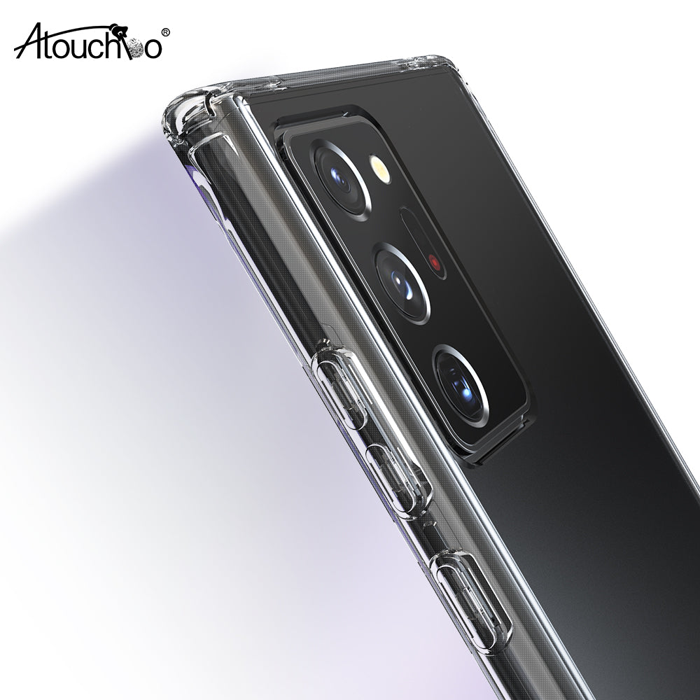 Clear TPU PC Case for Samsung Note 20 Ultra Transparent Shockproof Phone Case for Samsung S20 Case Mobile Back Cover Note 20