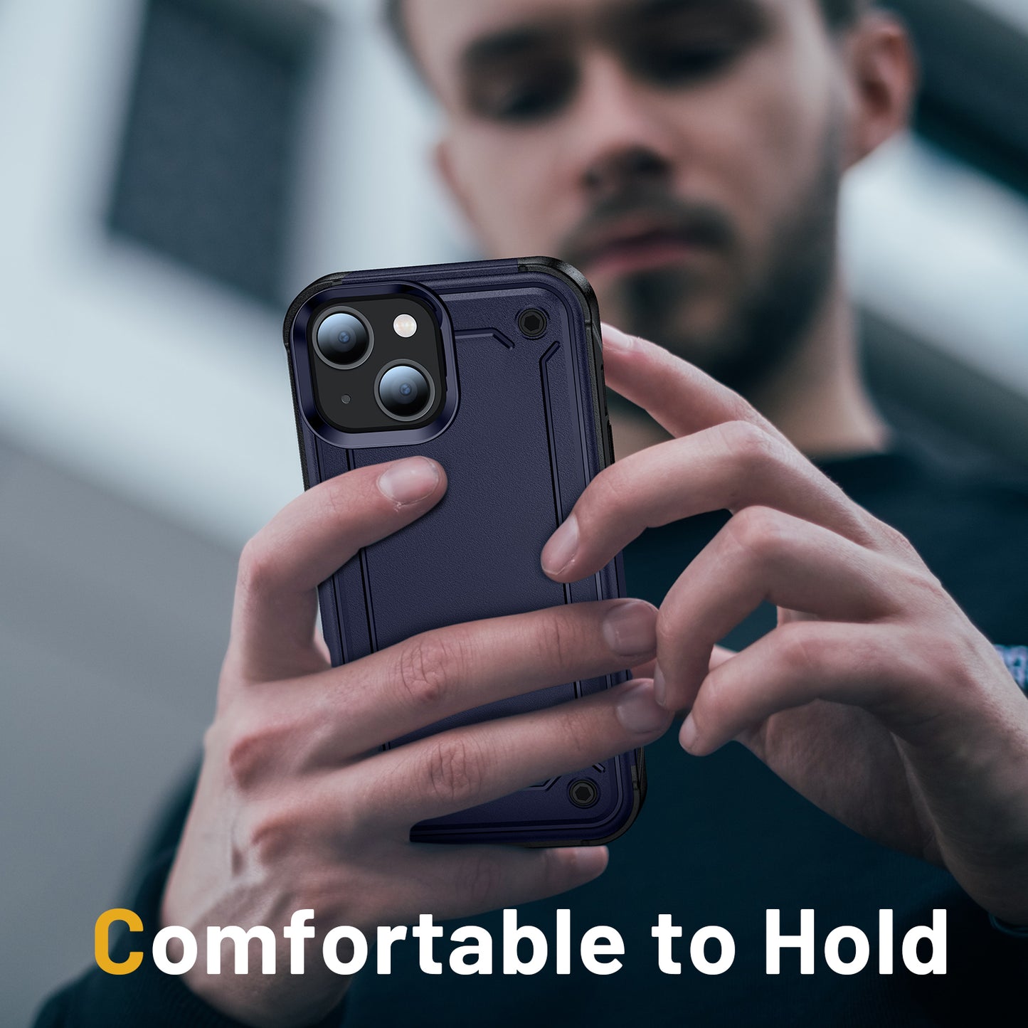 Amazon High Quality Mobile Phone Case Solid Flexible TPU pc Hard PC Back Anti Drop Case for iPhone 14