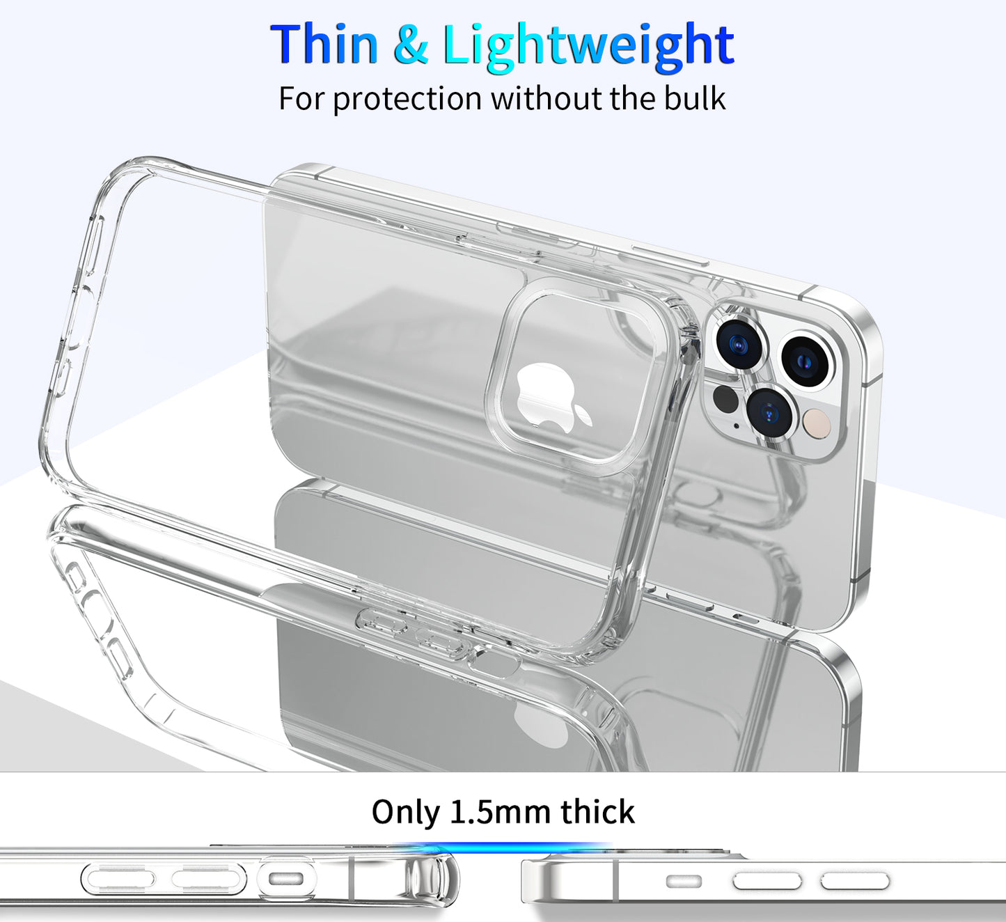 High Quality Shockproof PC Back Protection Phone TPU Soft Edge Phone Case for iphone 14 pro