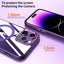 slim shockproof portable transparent put+pc full body phone case for iphone 11 pro max with stand