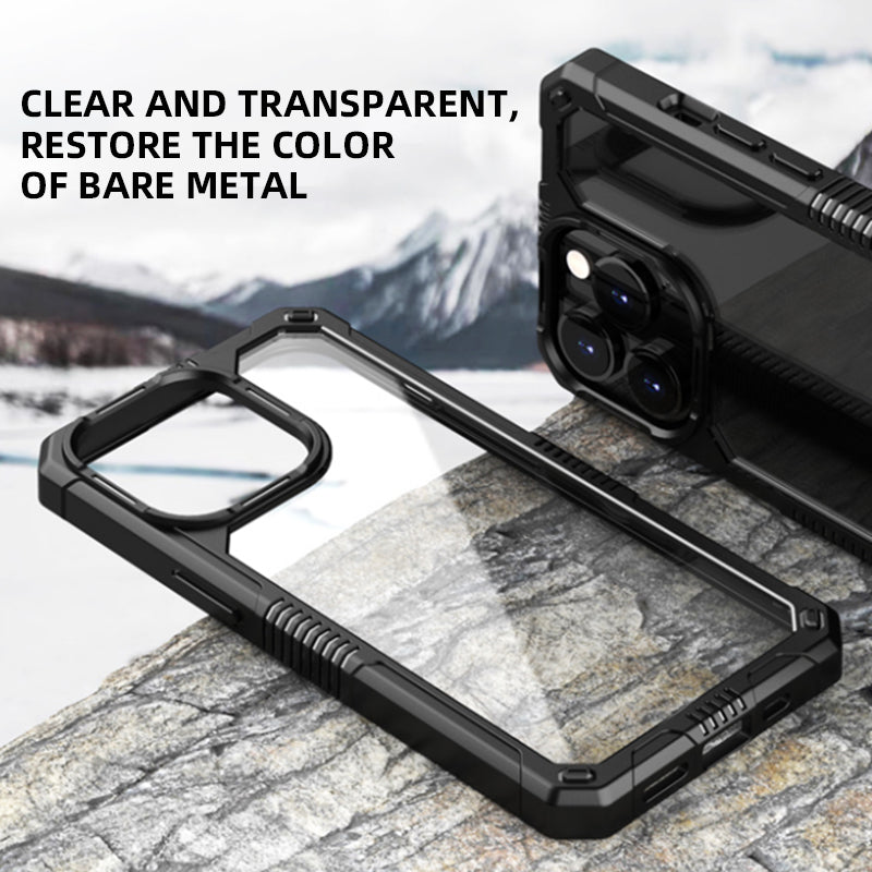 ATB Guard Series New Arrival Transparent High Quality PC Backplate Bumper Shockproof Impact Phone Case For iPhone