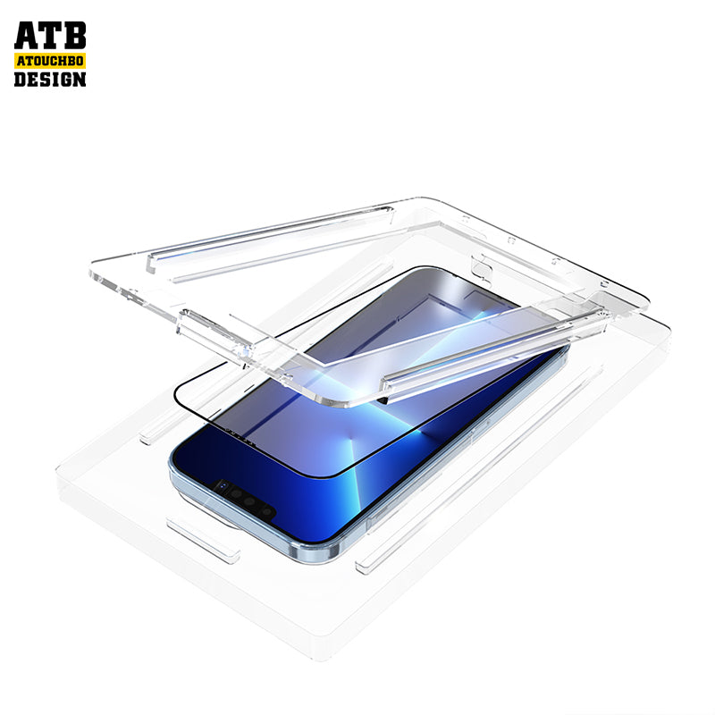 ATB Design Easy To Stick 10 In 1 HD New Tempered Glass Clear Screen Protector for iphone 14 pro max