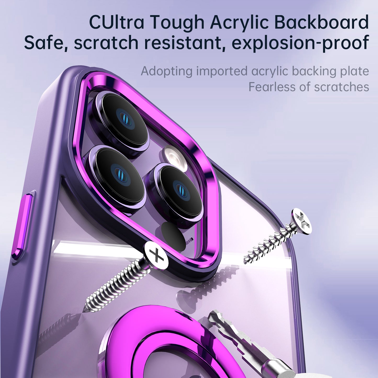 Wholesale Magnetic Cover With Invisible Bracket For Iphone 14 Pro Max Shockproof Slim Magsafes Phone Case With Ring Stand