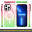 Colorful gradient phone Casetransparent case latest design Magnetic phone case for iphone 14 pro max cover