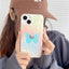 2023 new fashion shockproof phone case beautiful butterfly frosted mobile phone case for iphone 14