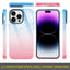 2022 Shockproof Crystal clear magnetic phone case Gradient Color Phone Case for iphone 14