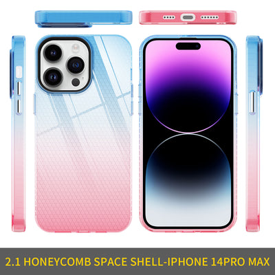 2022 Shockproof Crystal clear magnetic phone case Gradient Color Phone Case for iphone 14