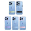 Clear Transparent Metal Bracket Holder Stand Wireless Charging Magnetic Phone Case For Iphone 13 14 Pro Max