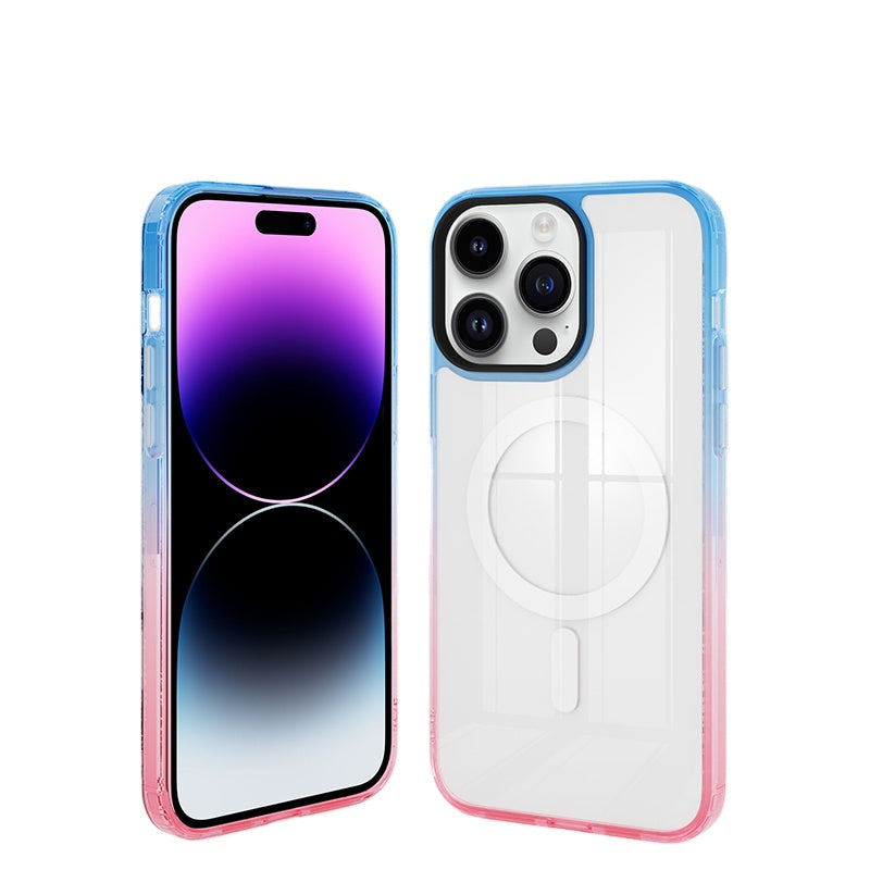New Magnetic case Wireless Charging case colorful case for iphone 14 Magnetic Phone