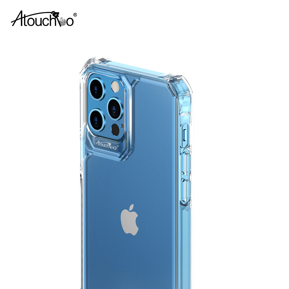 Atouchbo Latest Design Crystal Diamond TPU+PC Anti-Burst for iPhone 13 Pro Max mini Shockproof Phone Case Cover