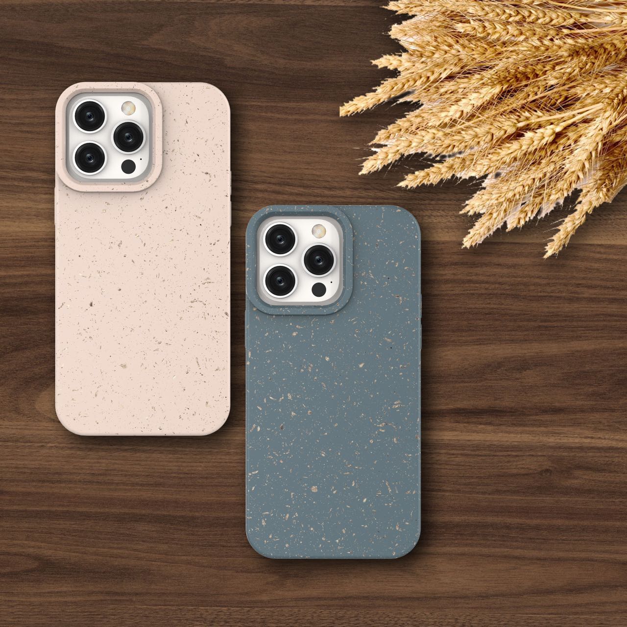 hot selling new material environmental friendly 100% degradable composed wheat straw phone case for iphone 11 pro max