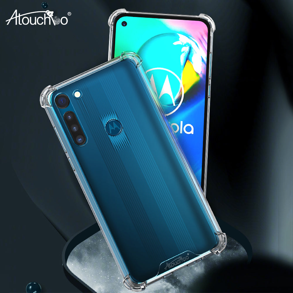Armor Mobile Phone Case Clear Cover for Moto G8 Power G8 Plus G8 Play One Macro Case Luxury Anti Shock Case Atouchbo CN;GUA