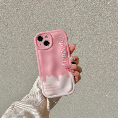 Amazon Ins Style Pink White Color Naked Girl Phone Case Mobile Cover Case For Apple Iphone 11 12 13 14 Pro Max Case