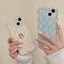 Ins Hot Luxury iPhone Cases TPU Drop Glue Anti-shock Curly Wave Case for iPhone 11 12 13 14 pro max