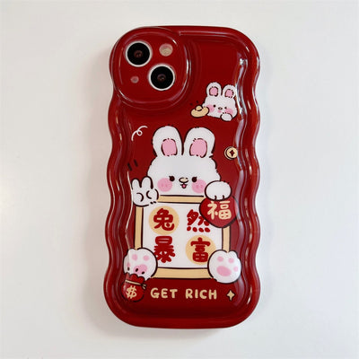 New product soft imd phone case rabbit cute phone cases for iphone 12 pro max