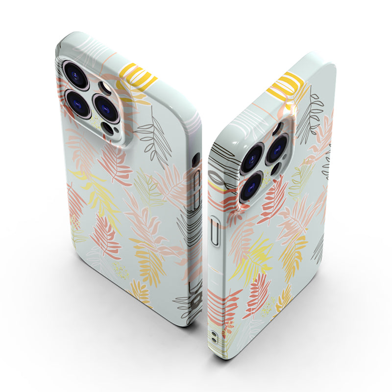 OEM phone case 14 pro modern abstract decorative leaves pattern phone case for iphone 12 13 mobile cover