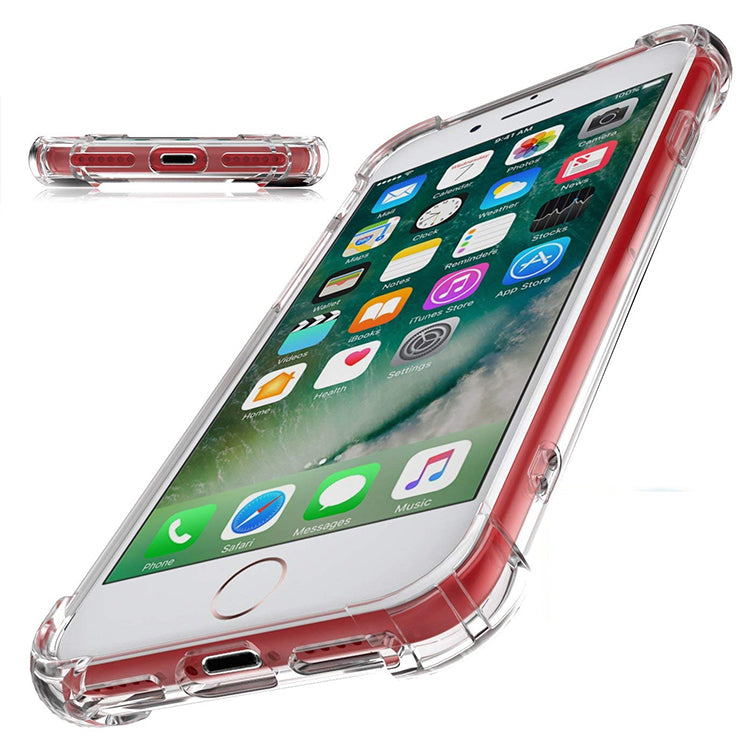 Atouchbo Shockproof Clear Mobile Phone Case Back Cover for iPhone 7 8 9 PC TPU Bumper Phone Cover Case for iPhone SE 2020