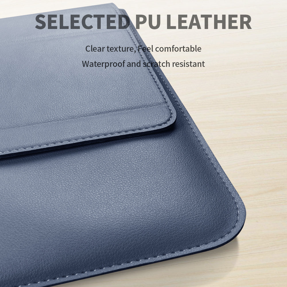 Light Weight Modern Design Protective Laptop Sleeve PU Leather Waterproof Laptop Bag Briefcase for MacBook 12 13 15 16 Inches