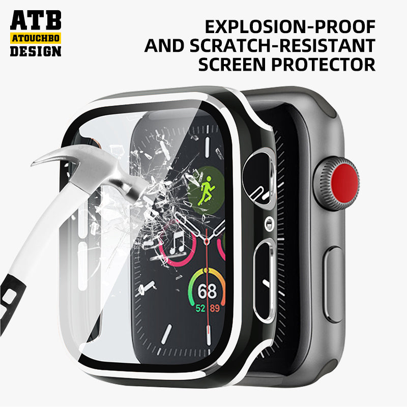 2023 Hot Selling Glass Screen Protector PC Material 49mm 38mm 40mm 42mm 44mm Smart Watch Cover for Apple Watch Series 8