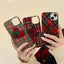 New Fashion Vintage Plaid Small Phone Case candy colorful shockproof cute phone case for iPhone 14