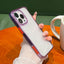 Three Dimensional Pure Rice White Water Ripple Free Steel Film Tpu Back Mobile Cover Phone Case For Iphone 14 Pro Max