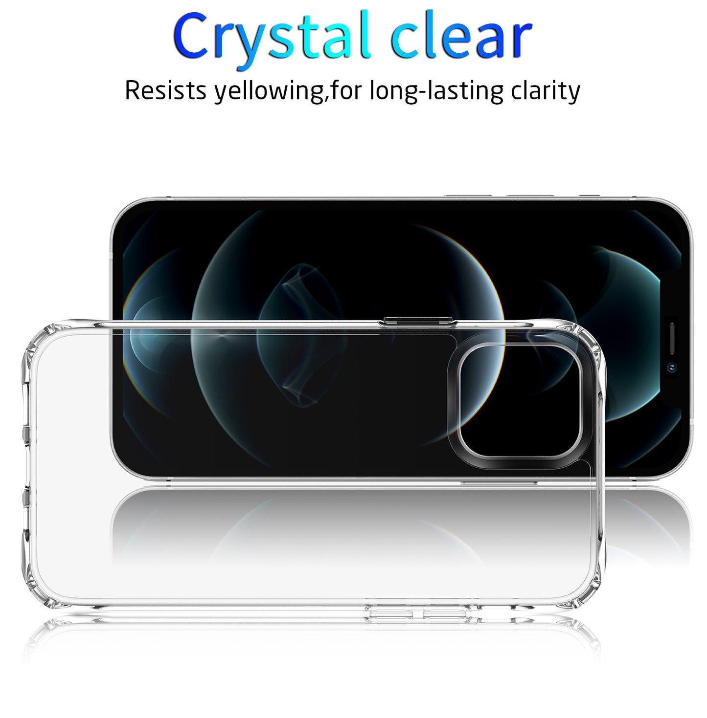 bumper corner hard cover durable anti-yellow shockproof crystal clear phone case for iphone 11 pro max