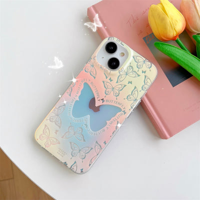 2023 new fashion shockproof phone case beautiful butterfly frosted mobile phone case for iphone 14