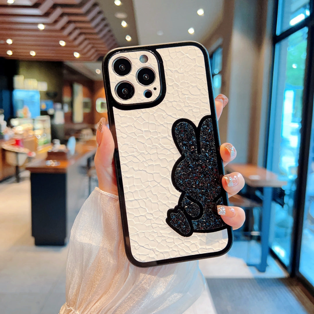 2023 Luxury Fashion New Design Shinning Diamond shockproof rabbit Crystal cover for iphone x 11 12 13 phone case