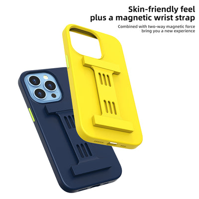 Classic style Solid Color case cover holder protection Shockproof phone case for iphone 14 with stand