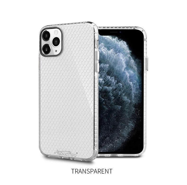 Atouchbo Clear Honeycomb Slim TPU Phone Case for iPhone 12 11 Pro Max X Xs XR 6 6s 7 8 Plus Cover