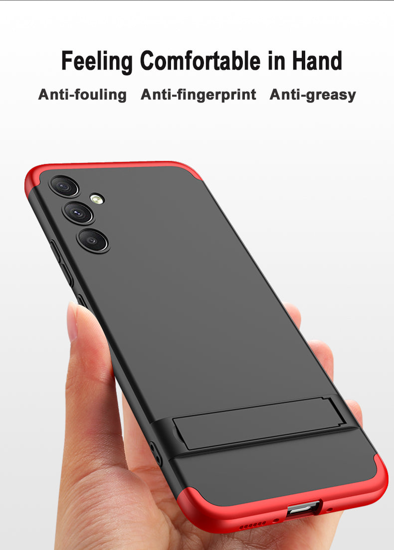Shockproof Frosted PC Bumper 360 Full Cover Protective Case with Kickstand For Samsung Galaxy A34 5G