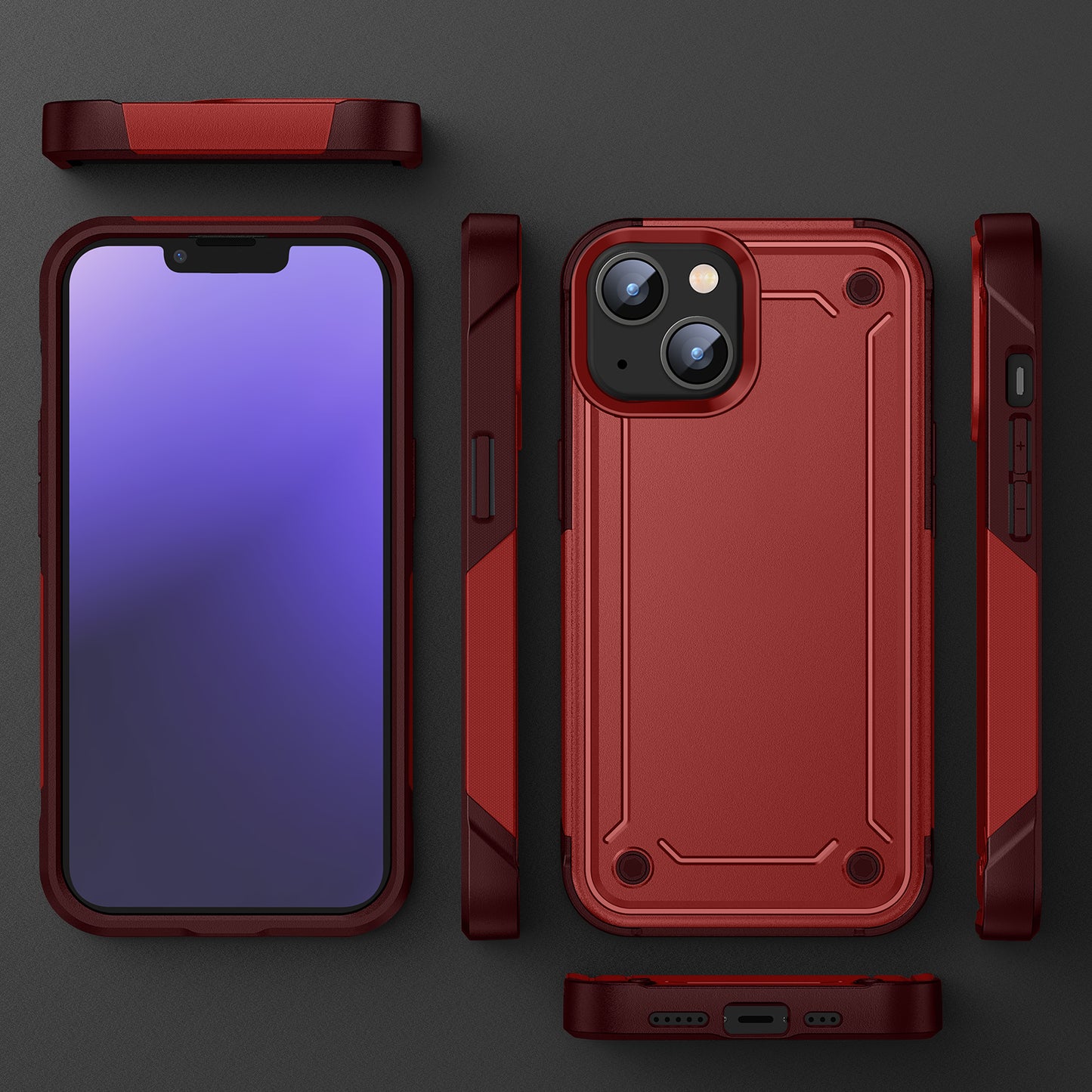 Factory New Simple solid color case hard applicable protective phone case for iphone 14