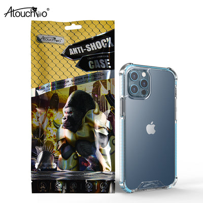 Atouchbo 14 Colors Mobile Phone Cover for iPhone 12 Pro Max Shockproof Case TPU PC Clear Phone Case for iPhone 12 Pro 12 Mini 12