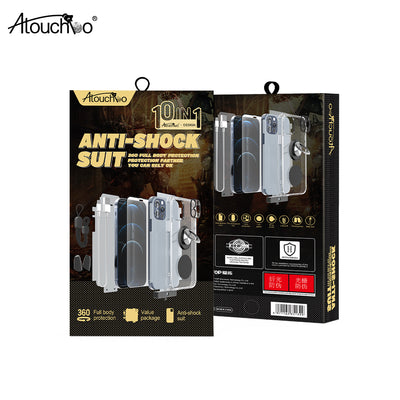 Atouchbo Custom OEM Anti-Shock protecting Clear Style 10 in 1 for iPhone Phone Case Sets