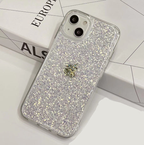 Airbag Shockproof Mobile Phone case clear Transparent Quicksand sequins phone case for iphone 14