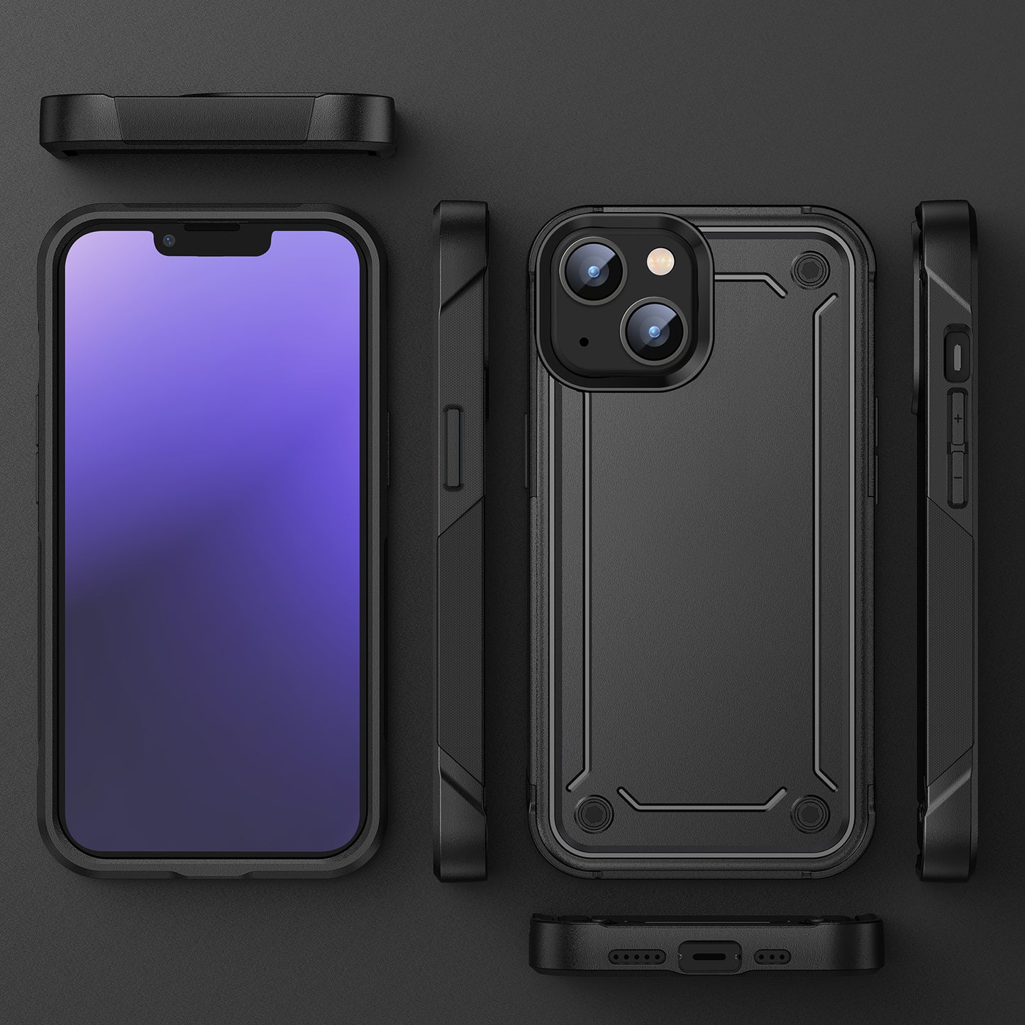 INS Korea Style fashion case Water Proof Silicone case Airbag hard TPU case for iphone 14 pro