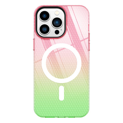 Colorful gradient phone Casetransparent case latest design Magnetic phone case for iphone 14 pro max cover