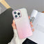 Shockproof Space Tpu Mobile Phone Back Cover Gradient Rainbow Phone Case For Iphone 12 13 14 Pro Max