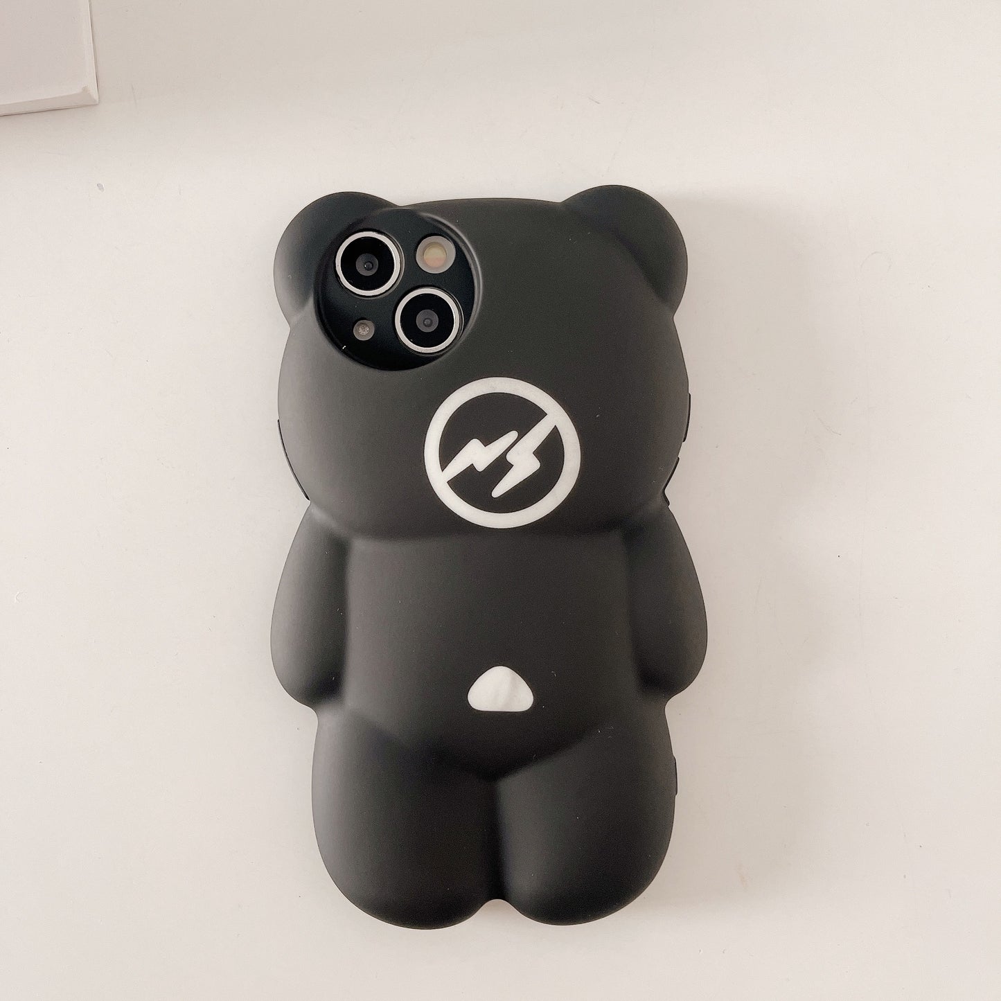 Lightning Bear Water Sticker Mobile Phone Case With Cartoon Style For Iphone 11 12 13 14 Plus Pro Max