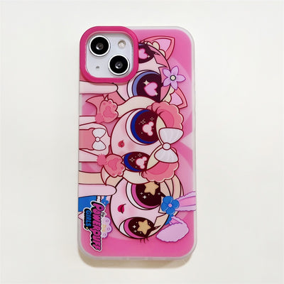 2023 Pink cartoon cute phone cover shockproof phone case for iphone 12