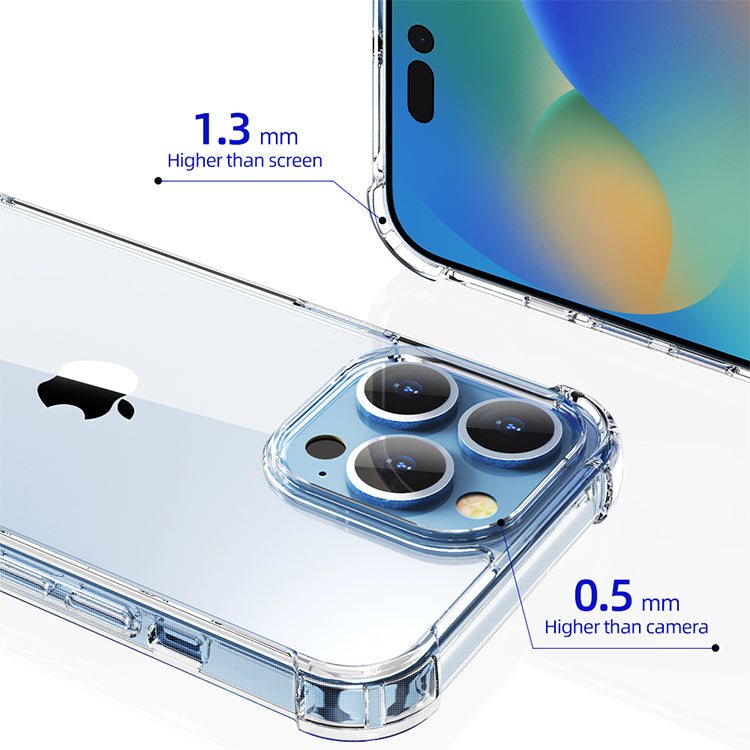 Factory crystal clear designer mobile anti-shock back phone cover phone cases for iphone 11 12 13 14 pro max