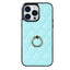 2023 New Arrival High Quality puffer solid color ring small fragrance mobile phone case for iphone samsung