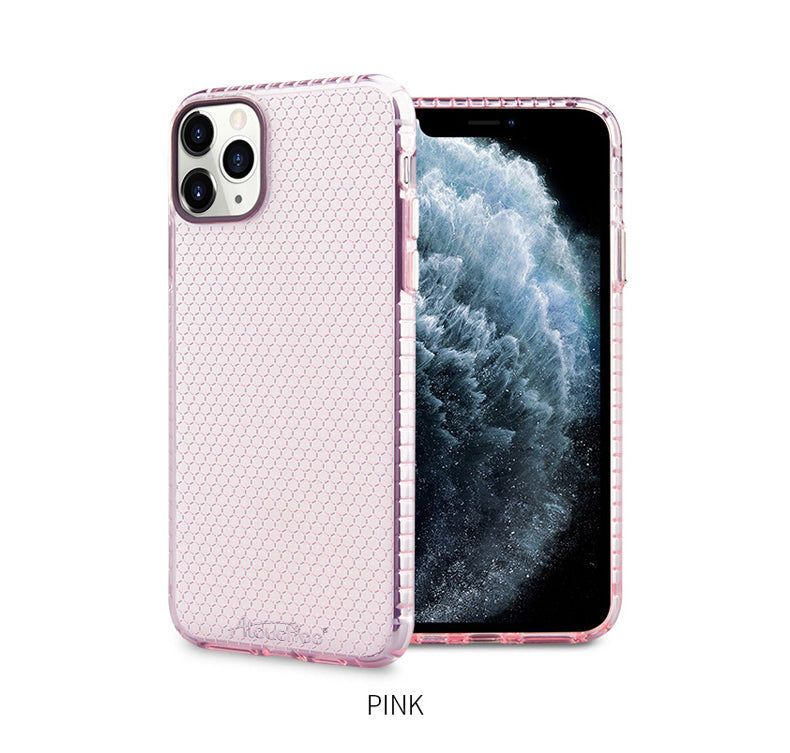 Atouchbo Clear Honeycomb Slim TPU Phone Case for iPhone 12 11 Pro Max X Xs XR 6 6s 7 8 Plus Cover