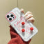 Transparent clear fur ball rabbit phone shell Anti-knock Shockproof Phone Case for iphone 14