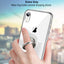 XR phone case ring holder clear cover TPU protective shell phone cover thin case for iPhone XR