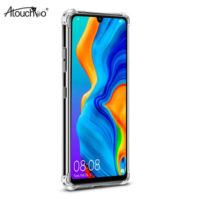 Atouchbo TPU PC P30 Clear Case for Huawei P30 lite P30 Pro Phone Case Cover