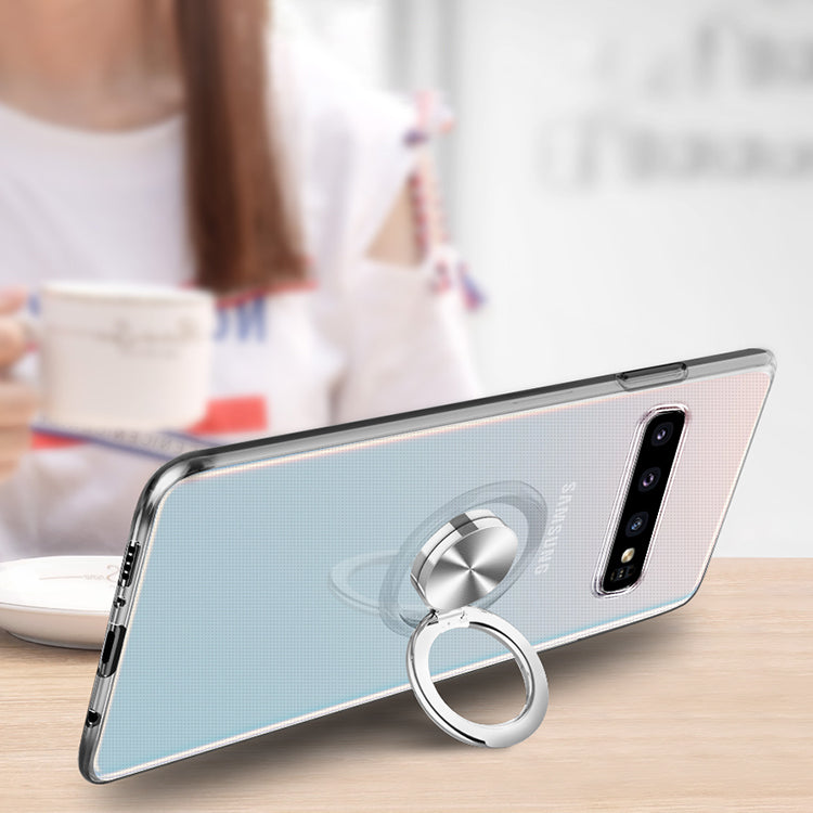 Ultra slim ring holder case For Samsung S10 case phone cover ring holder thin TPU case S10 Plus S9 S8 Note 9 Note 8