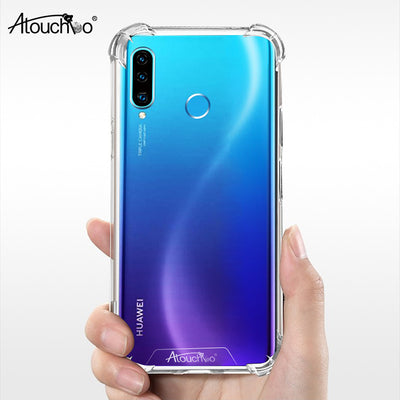 For Huawei P30 Lite Case Corner Cushion Clear Shock Resistant Protective Case for Huawei P30 Lite