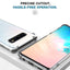 For Samsung Galaxy S10 Plus Case Clear Reinforced Corners TPU Bumper Anti-Scratch Rugged Transparent Hard Panel Cover
